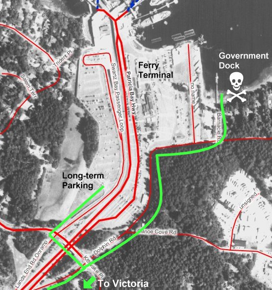 Map to Government dock