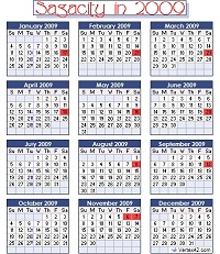2009 calendar