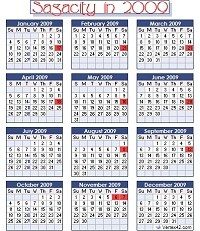 2009 calendar